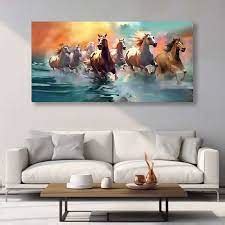 Seven Running Horse Painting, Placement, and Its Magical Benefits as.